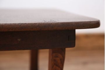 アンティーク家具　アンティーク　古い栓材の小さな角ちゃぶ台?
