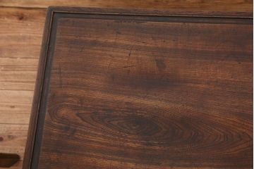 アンティーク家具　アンティーク　古い栓材の小さな角ちゃぶ台