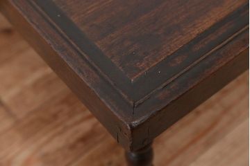 アンティーク家具　アンティーク　古い栓材の小さな角ちゃぶ台