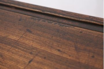 アンティーク家具　アンティーク　古い栓材の小さな角ちゃぶ台