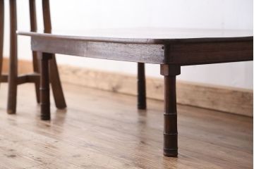 アンティーク家具　アンティーク　古い栓材の角ちゃぶ台?
