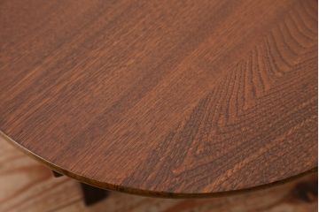 アンティーク家具　アンティーク　古い栓材の小さな丸ちゃぶ台