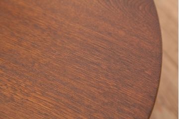 アンティーク家具　アンティーク　古い栓材の小さな丸ちゃぶ台