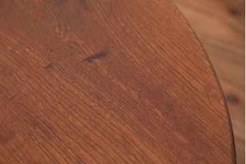 アンティーク家具　アンティーク　古い栓材の小さな丸ちゃぶ台