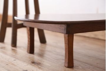 アンティーク家具　アンティーク　古い栓材の小さな丸ちゃぶ台