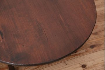 アンティーク家具　アンティーク　古い木の小さな丸ちゃぶ台?