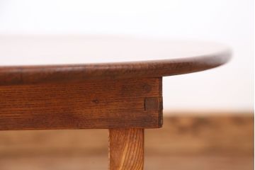 アンティーク家具　アンティーク　古い栓材の丸ちゃぶ台?