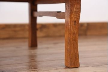 アンティーク家具　アンティーク　古い栓材の丸ちゃぶ台?