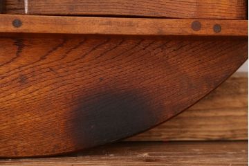 アンティーク家具　アンティーク　古い栓材の丸ちゃぶ台
