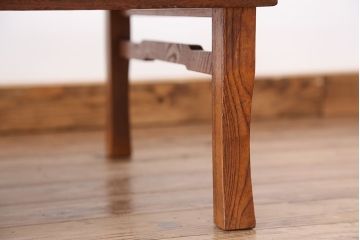 アンティーク家具　アンティーク　古い栓材の丸ちゃぶ台?
