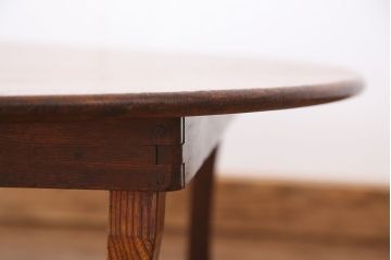 アンティーク家具　アンティーク　古い栓材!丸ちゃぶ台