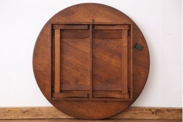 アンティーク家具　アンティーク　古い栓材!丸ちゃぶ台