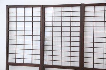 アンティーク　美しいガラス格子戸　4枚セット(ガラス戸/引き戸)