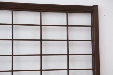 アンティーク　美しいガラス格子戸　4枚セット(ガラス戸/引き戸)
