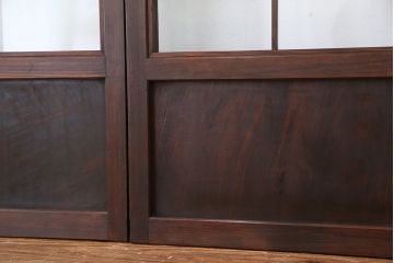 アンティーク　美しいガラス格子戸　4枚セット(ガラス戸/引き戸)