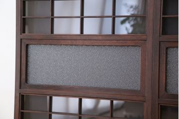 アンティーク　美しいガラス格子戸　4枚セット(ガラス戸/引き戸)