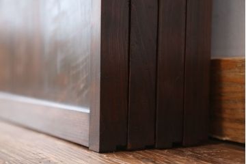 アンティーク　美しいガラス格子戸　4枚セット(ガラス戸/引き戸)