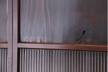 アンティーク　味わい深い幅広格子帯戸4枚セット(1)