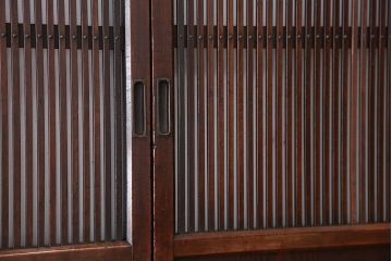 アンティーク　味わい深い幅広格子帯戸4枚セット(1)