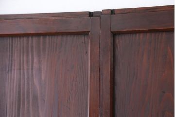 アンティーク　味わい深い幅広格子帯戸4枚セット(1)