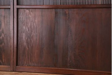 アンティーク　味わい深い幅広格子帯戸4枚セット(1)