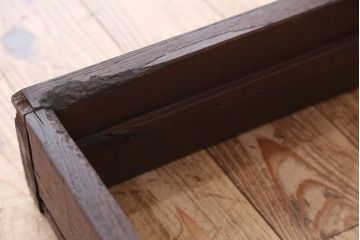 大正ロマン　古い洋館の枠付きモールガラス窓1セット(扉)