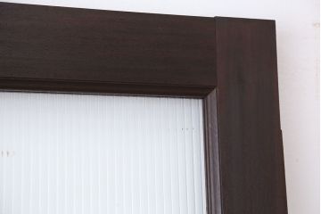 アンティーク 古い洋館の上質なモールガラス両開きドア1対(扉)