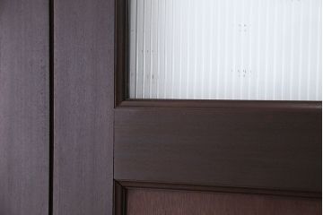 アンティーク 古い洋館の上質なモールガラス両開きドア1対(扉)