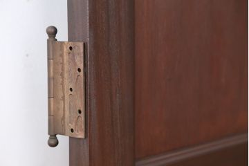 アンティーク 古い洋館の上質なモールガラス両開きドア1対(扉)