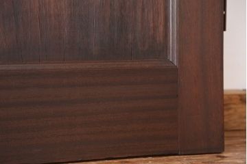 アンティーク 古い洋館の上質なモールガラス両開きドア1対(扉)