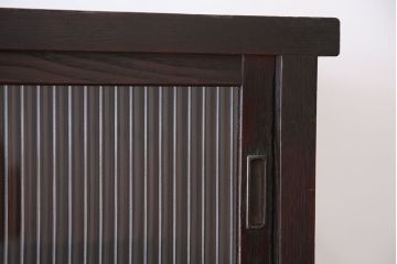 アンティーク家具　アンティーク 使い込まれた関東水屋箪笥(食器棚・収納棚)
