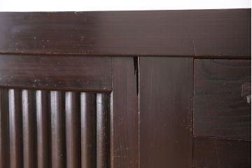 アンティーク家具　古民具・骨董 昇り引き出し付き 水屋箪笥サイドボード(収納棚、食器棚、下駄箱)