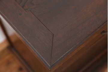 アンティーク家具　アンティーク　古いナラ材の上質なキッチンキャビネット(収納棚、食器棚)