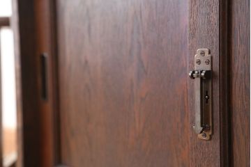 アンティーク家具　アンティーク　古いナラ材の上質なキッチンキャビネット(収納棚、食器棚)
