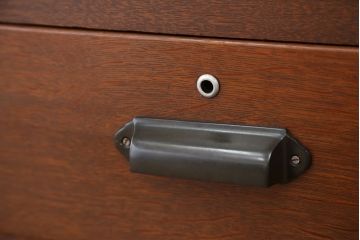 アンティーク家具　アンティーク　背の高い上質なモールガラス本箱