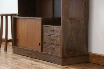 レトロ家具　昭和レトロ　1960年代　レトロなアンティーク茶箪笥(茶棚)