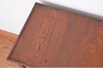 アンティーク家具　アンティーク　総欅材!希少!特注品!　シャッター扉付き戸棚(収納棚、蛇腹)