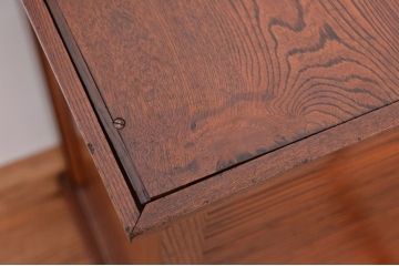 アンティーク家具　アンティーク　総欅材!希少!特注品!　シャッター扉付き戸棚(収納棚、蛇腹)