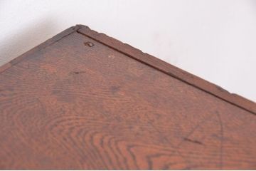 アンティーク家具　アンティーク　総欅材!希少!特注品!　シャッター扉付き戸棚(収納棚、蛇腹)