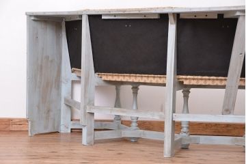 アンティーク家具　アンティーク　フランス製　カントリー調　素敵なデザインのコーナーソファ(ダイニングチェア/椅子)