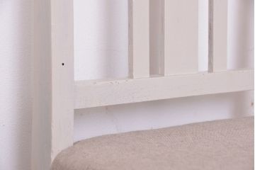 アンティーク家具　アンティークペイント　シンプルなダイニングチェア2脚セット(1)