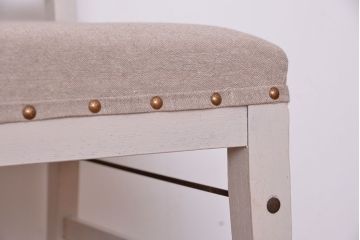 アンティーク家具　アンティークペイント　シンプルなダイニングチェア2脚セット(1)