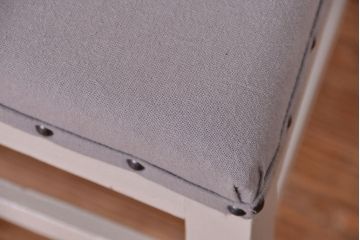 アンティーク家具　アンティークペイント　シンプルなダイニングチェア2脚セット(2)
