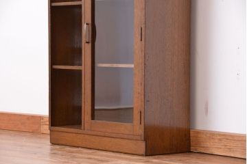 レトロ家具　昭和レトロ　古い木の小さな本箱(収納棚)