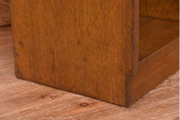 レトロ家具　昭和レトロ　古い木の小さな本箱(収納棚)