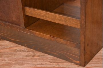 レトロ家具　昭和レトロ　古い木の小さな本箱(収納棚)