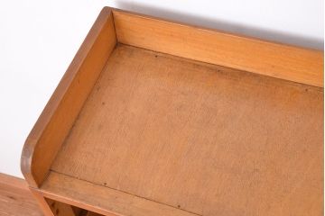 レトロ家具　★昭和レトロ　大振りな引き出し付き飾り棚(本棚)