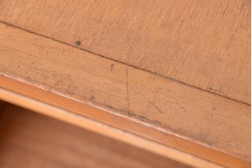 レトロ家具　★昭和レトロ　大振りな引き出し付き飾り棚(本棚)