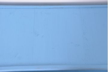 アンティーク家具　アンティーク　特大　ガラス取っ手のペイント二段重ね飾り棚(陳列棚)