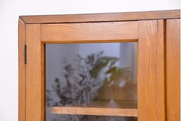 レトロ家具　アンティーク　シンプルでレトロな大振り本箱(収納棚、ブックケース)